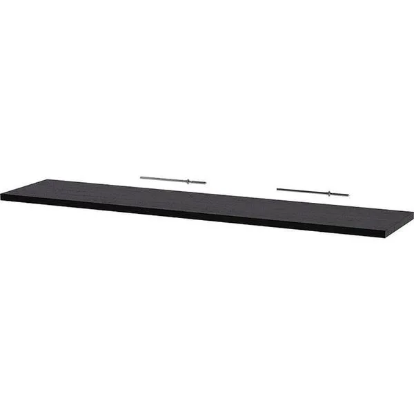 Prateleira MDP 90x20CM Fixação Parafuso Organizador Moderno Preto Souza Office Prateleira MDP 90x20CM Organizador Moderno Preto Souza Office