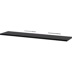 Prateleira MDP 90x20CM Fixação Parafuso Organizador Moderno Preto Souza Office Prateleira MDP 90x20CM Organizador Moderno Preto Souza Office