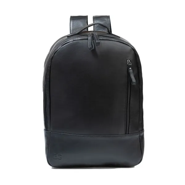 Mochila Masculina de Couro para Notebook Arpoador Preta 0232906458001