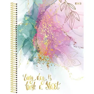 CADERNO 10X1 CAPA DURA MULHER 160F