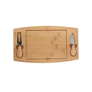 Conjunto para Queijo Futuro Sulco Bambu Inox 3 Peças 19x33x1,5cm LM1788 - honeyhome