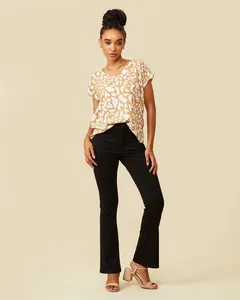 Calça Jeans Feminina Flare Vizzy Preta 40