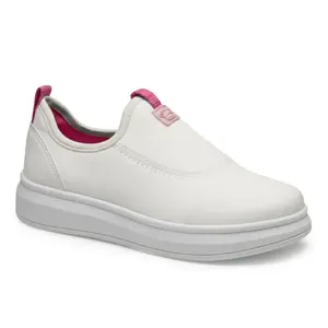 Tênis Pink Cats Infantil Slip On Branco 28