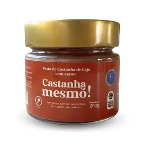 Pasta De Castanha De Caju Com Cacau Mesmo! 200g