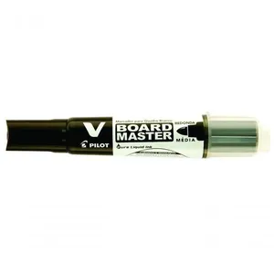 Kit Marcador Para Quadro Branco + Refil + Ponta Pilot V-board Master Preto