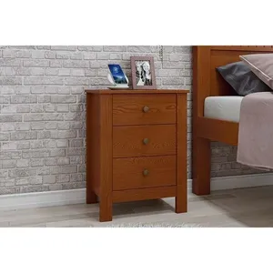 Mesa Cabeceira Casal Maggiore Com 3 Gavetas Frassino Lopas