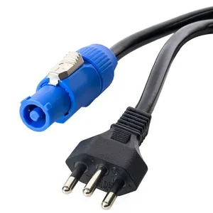 Cabo de Força AC PowerCon 20A 3x2,50mm Plug 180 graus 3 MT