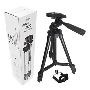 Tripé para Câmeras e Celulares OEM Tripod 3110 Altura Ajustável 1 e 02m com Nível de Bolha e Rotação 360 graus Preto Tripé para Câmeras e Celulares OEM Tripod 3110 Altura Ajustável 1 e 02m com Rotação 360° Preto