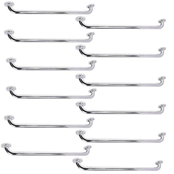 Kit 12 Barras de Apoio BSL3420 80cm Aço Inox Acessibilidade Banheiro Corredor Inox BSL Kit 12 Barras de Apoio BSL3420 80cm Aço Inox Banheiro Inox BSL