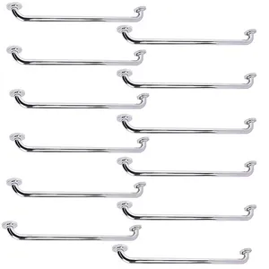 Kit 12 Barras de Apoio BSL3420 80cm Aço Inox Acessibilidade Banheiro Corredor Inox BSL Kit 12 Barras de Apoio BSL3420 80cm Aço Inox Banheiro Inox BSL