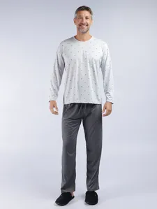 Pijama Longo Estampado Masculino MESCLA GG
