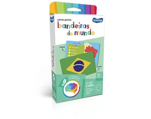 CARTAS GENIAIS JOGO DE CARTAS TEMA BANDEIRAS DO MUNDO 6+