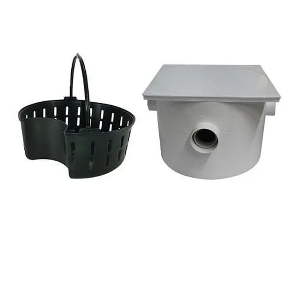 Caixa De Gordura Quadrada 250x180x75x50mm Com Cesto - Pvc Rígido - Plastipan