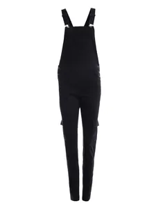 Macacão Jardineira Sarja Feminino PRETO G