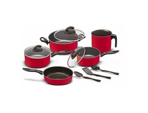 Conjunto de Panelas em Alumínio Color Elegan 5 Peças com 3 Utensílios 7210513 - Marpal