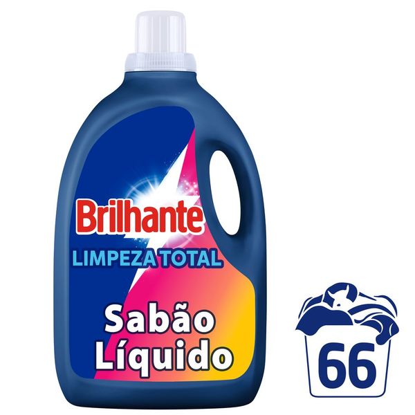 Lava-Roupas Líquido Brilhante Limpeza Total Galão 5l Embalagem Econômica