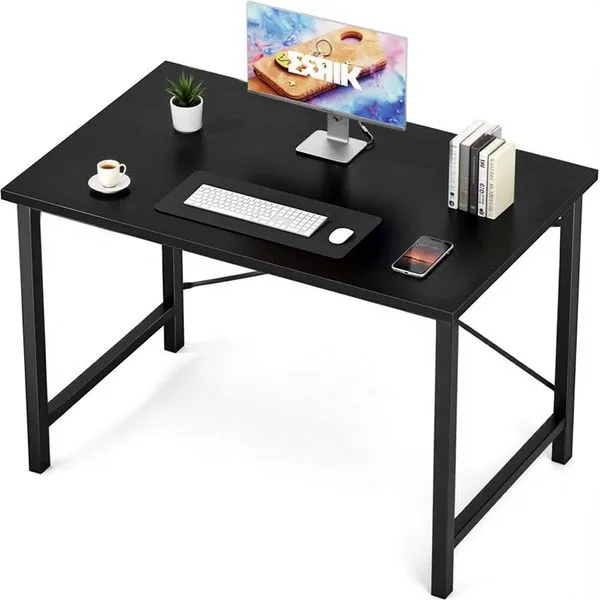 Conjunto de Mesa para Escritório 2 Peças Sweetcrispy 81cm Preto A-BI