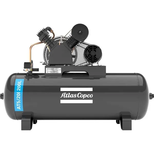 Compressor de Ar 5hp 20pcm 200L 220V/380V Trifásico AT5/20I ATLAS COPCO