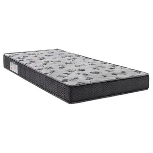Cama Box Baú Solteiro Sintético + Colchão De Espuma D33 - - 88cm Branco
