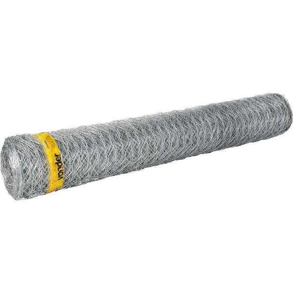 Tela Metálica Hexagonal Malha 3" 18 BWG x 1,5m 50 metros Mangueirão VONDER