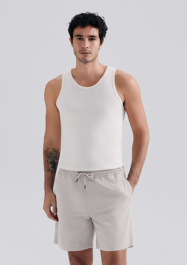 Shorts Masculino De Sarja - Bege M