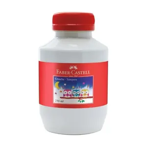 Tinta Guache Faber-Castell Branco 250ml TINTA GUACHE FABER CASTELL BRANCO 250ML