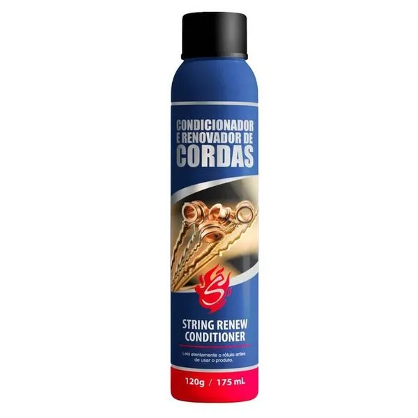 Limpador e Condicionador de Cordas em Aerossol LCCS 2 DIST para Instrumentos de Aço 175ml Solez Strings Limpador e Condicionador de Cordas em Aerossol LCCS 2 DIST 175ml Solez Strings