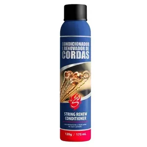 Limpador e Condicionador de Cordas em Aerossol LCCS 2 DIST para Instrumentos de Aço 175ml Solez Strings Limpador e Condicionador de Cordas em Aerossol LCCS 2 DIST 175ml Solez Strings