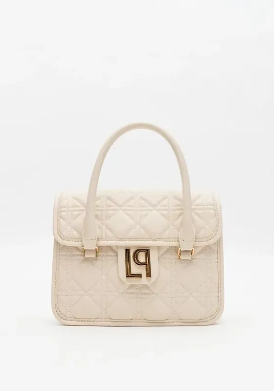 Bolsa Tote Matelassê E Enfeite Branco U