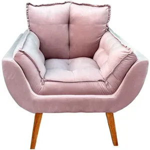 Poltrona Belos Móveis Opala Retra Rosé (MP)