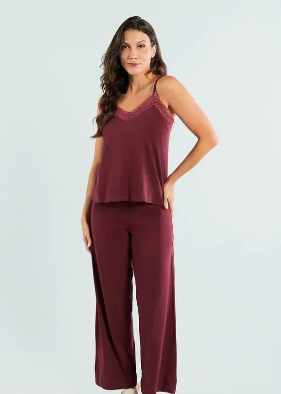 Pijama Calça e Blusa Sophia GRENAT G