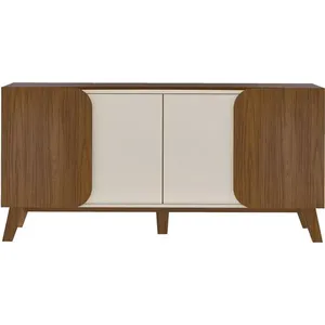 Buffet Artely Elegance 2 Portas Cor Off White Com Cedro 4506