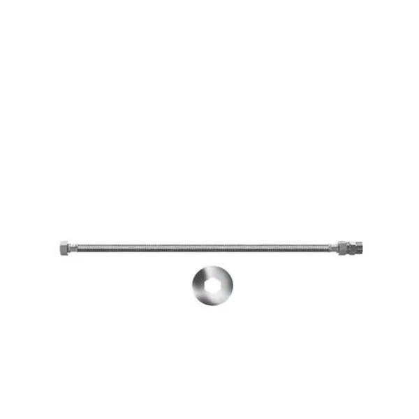 Engate Flexível Hidráulico Inox 60cm 1-2 com Tubo Interno em Borracha EPDM para Vaso Sanitário Pádova Engate Flexível Hidráulico Inox 60cm 1-2 com Tubo Interno em Borracha EPDM Pádova