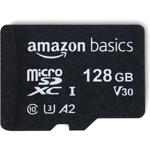 Cartão De Memória Amazon Basics Micro 128GB SDXC Preto A-BI