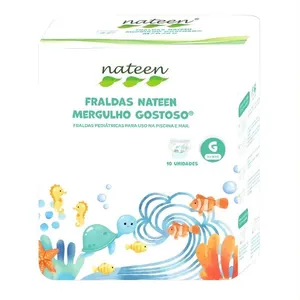 Fraldas Nateen Mergulho Gostoso Linha Para Piscina e Mar G 10 Unidades