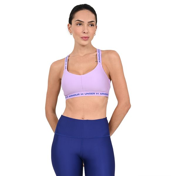 Top de Treino Feminino Under Armour Crossback Low P Roxo