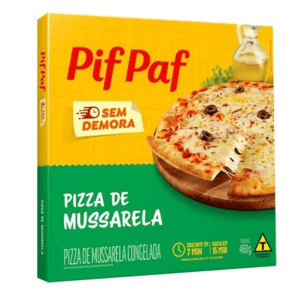 Pizza Pif Paf Mussarela 460g