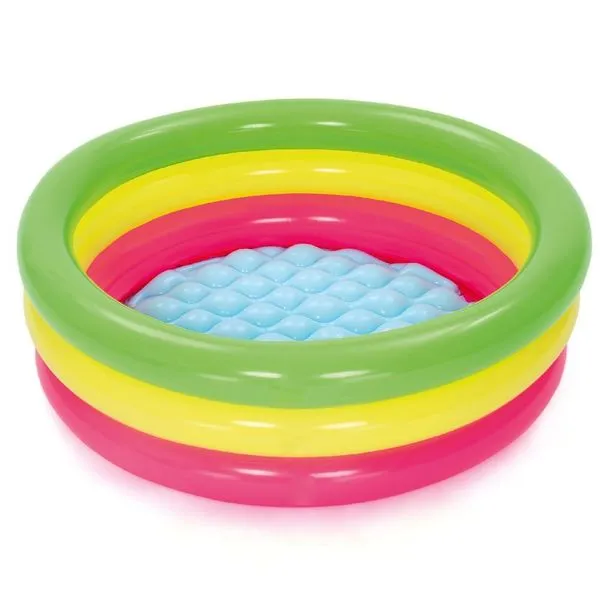 Piscina Inflável Summer Set 70x24CM 41L Vinil com Gomos Redonda Azul Bestway Piscina Inflável Summer Set 70x24CM 41L Vinil Gomos Azul Bestway