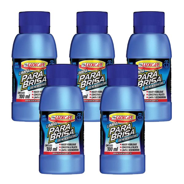 Kit 5 Limpa Para-brisa 2594 100ml Luxcar