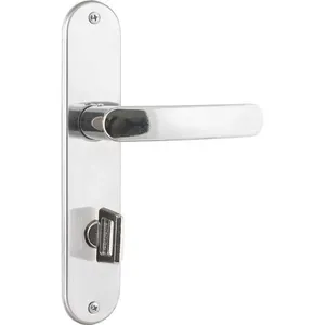 Fechadura para Porta de Banheiro Premium 2800-71 IP Aço Inox Polido 40mm com 2 Chaves Aliança Importação Fechadura para Banheiro Premium 2800-71 IP Aço Inox Polido 40mm com 2 Chaves Aliança Importação