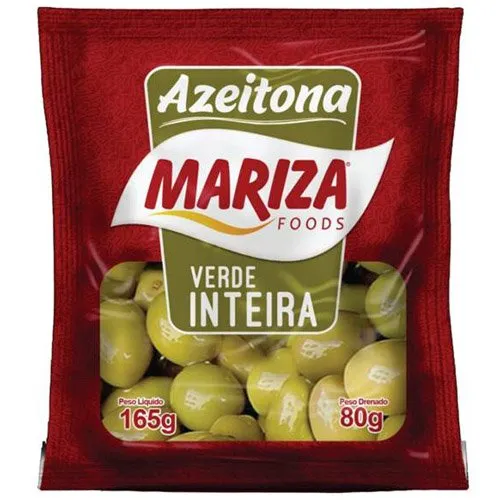 Azeitona Verde Inteira Mariza 80g