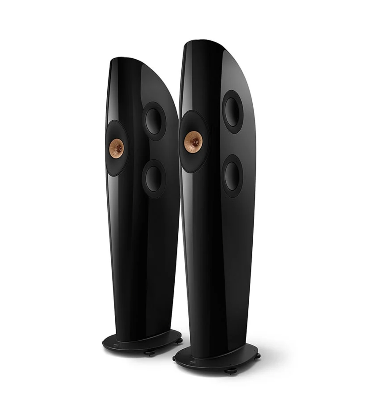 Par de Caixa Torre KEF Blade Two Meta Black/Cooper - Alto-Falante Compacto com Tecnologia Single Apparent Source