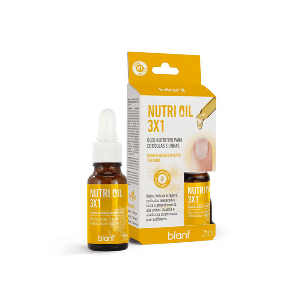 Óleo Blant Para Cutícula E Unhas Nutri 3X1 Oil 15ml