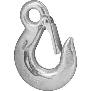 Gancho de aço com olhal 1,5 tonelada 3/8" com trava - NOVE54