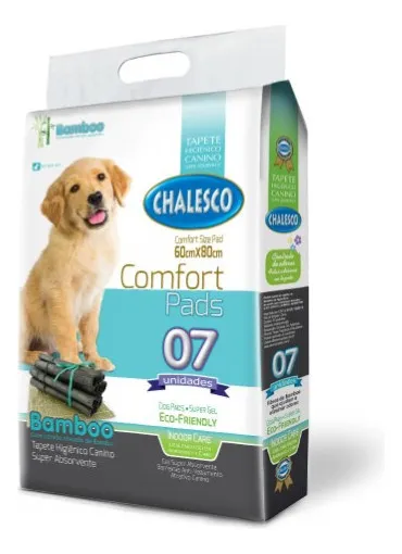 Tapete Higiênico para Cães Confort Bamboo Chalesco 7Un