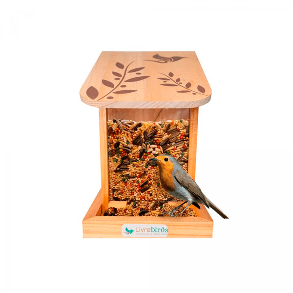 Comedouro Automático Collors Livre Birds Natural Único