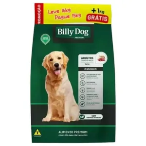 Ração Para Cães Adultos Billy Dog Ossinho Carne 16kg (MP)