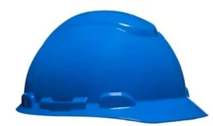 Capacete Aba Frontal Suspensão Ajuste Fácil e Jugular de Tecido H700 - 3M Cabeçete Aba Frontal H-700 Azul Claro com suspenção Ajustávele Jugular- 3M