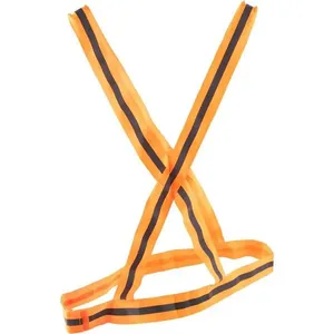Colete Refletivo Tipo X Tamanho G Laranja e Preto - NOVE54
