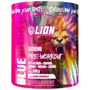 Pré-Treino Lion Sports Blue Nitro Extreme Pink Energy 300g (MP)